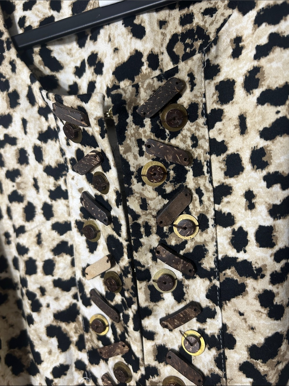 Ruby Rd. Leopard Print shacket Cream & Black - Picture 4 of 16